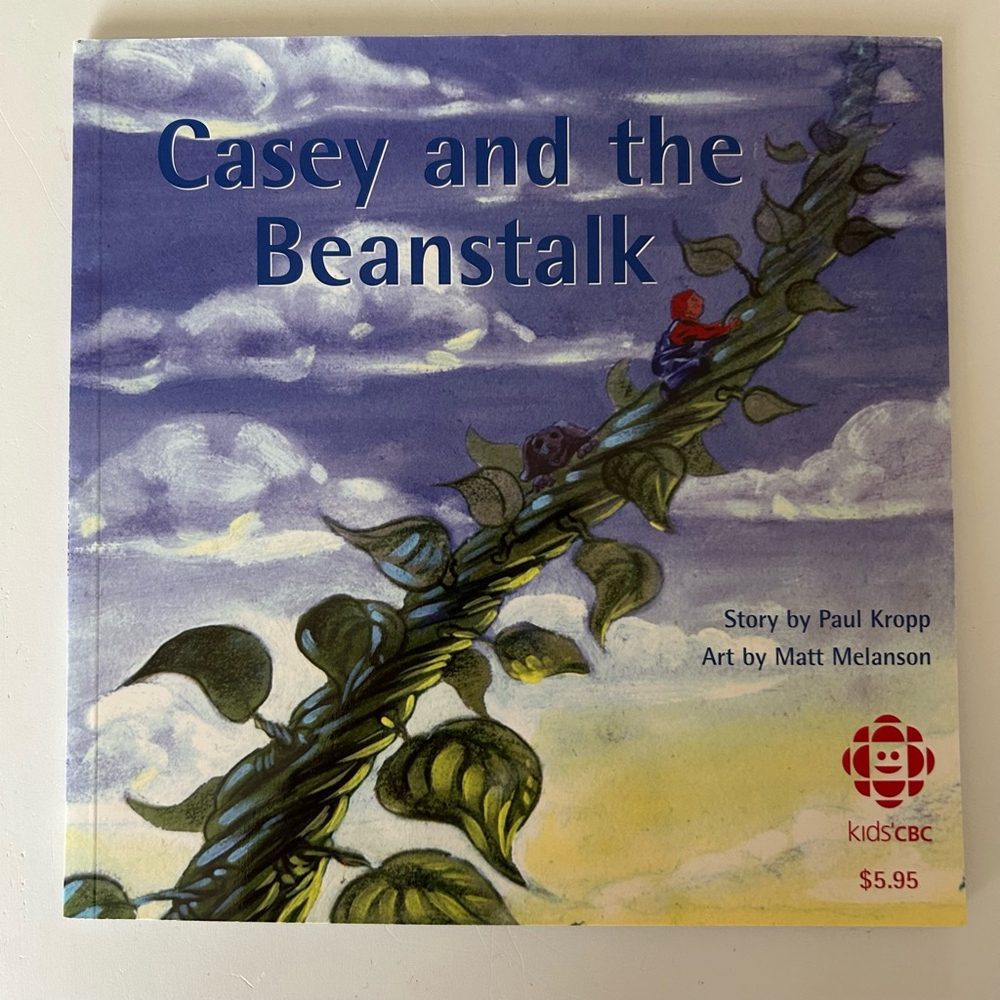 Vintage Mr. Dressup Ernie Coombs Casey and the Beanstalk Picture book Kids CBC